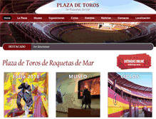 Tablet Screenshot of plazadetoros.aytoroquetas.org